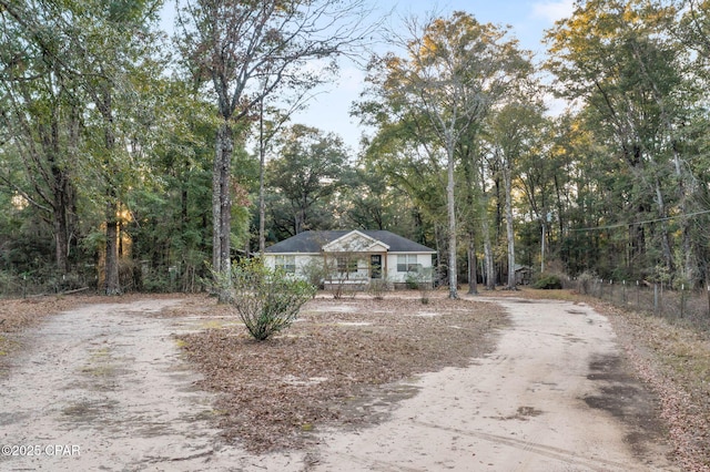 view of ranch-style home