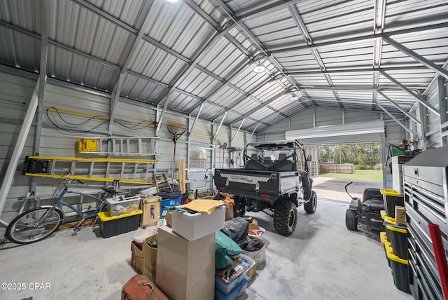 1825 White Western Lake Ln, Panama City, FL 32409 - garage featuring metal wall