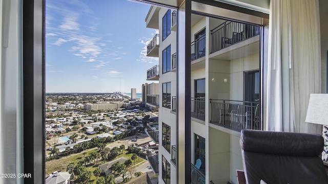 view of balcony