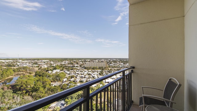 view of balcony