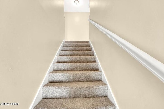 stairway with carpet