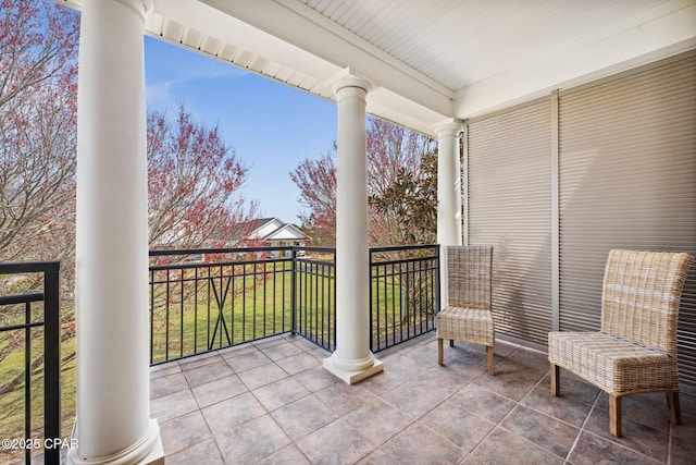 view of balcony