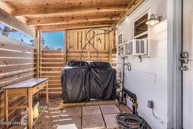 view of patio / terrace featuring cooling unit