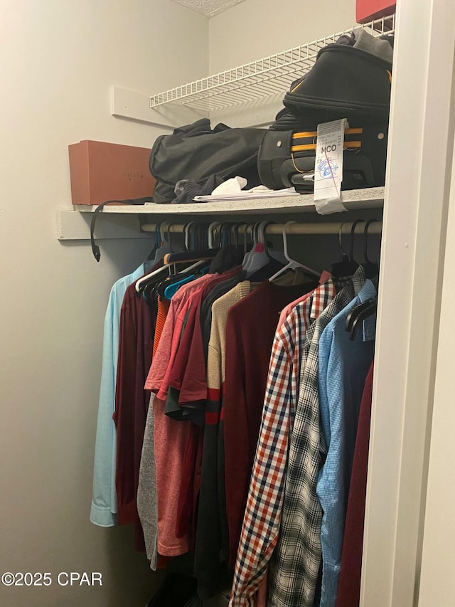 view of closet