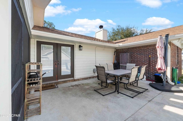 view of patio / terrace with french doors