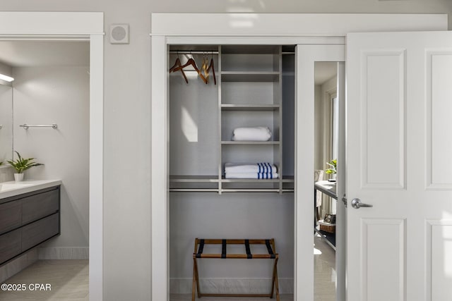 view of closet