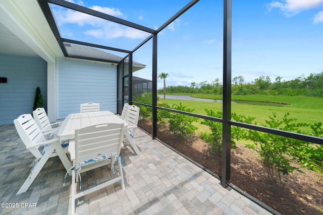 view of sunroom / solarium