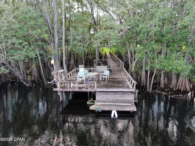 11413 Church Rd, Ebro, FL 32437 - dock featuring a water view