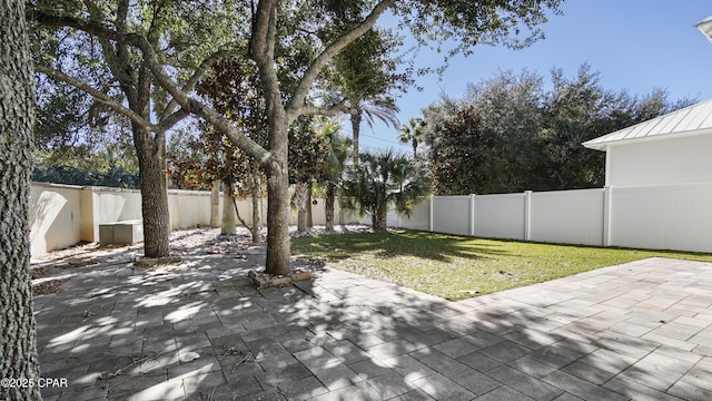 view of yard featuring a patio area