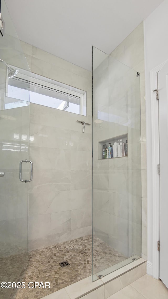 bathroom with walk in shower