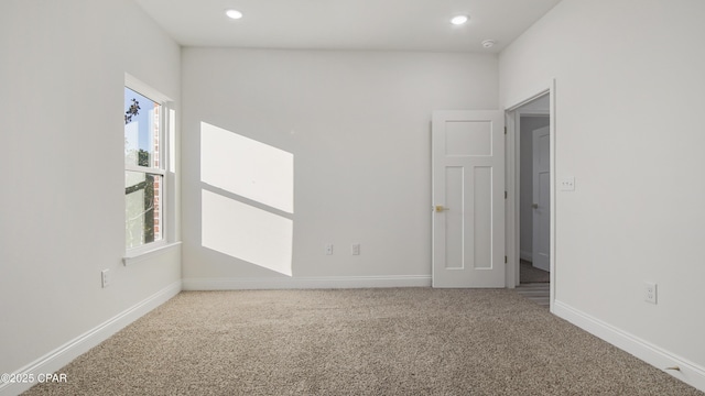 view of carpeted empty room