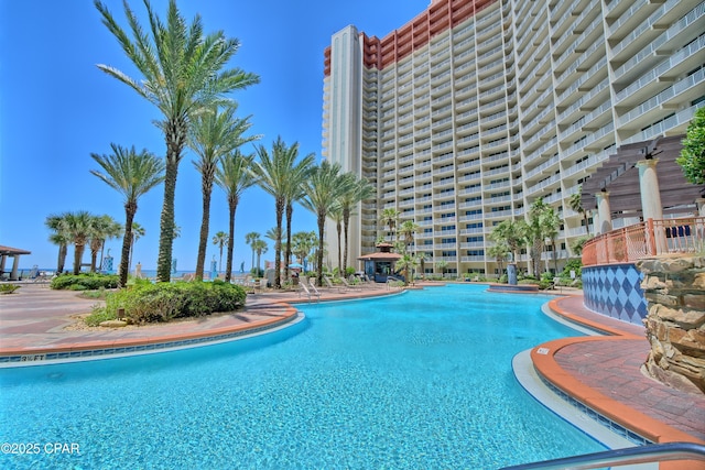 9900 S Thomas Dr Unit 1323, Panama City Beach, FL 32408 - view of community pool