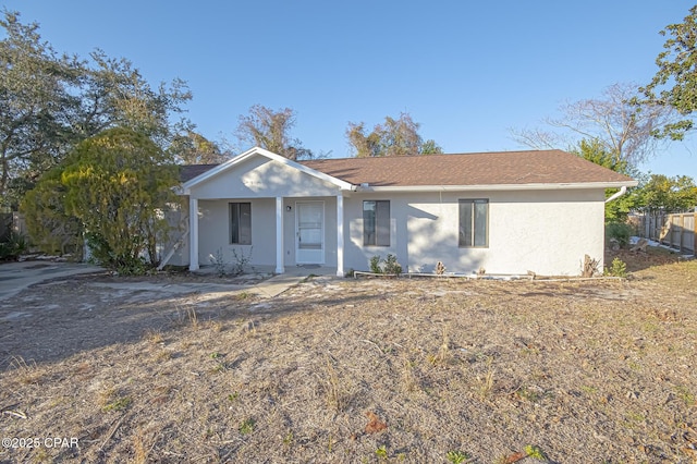 view of ranch-style house