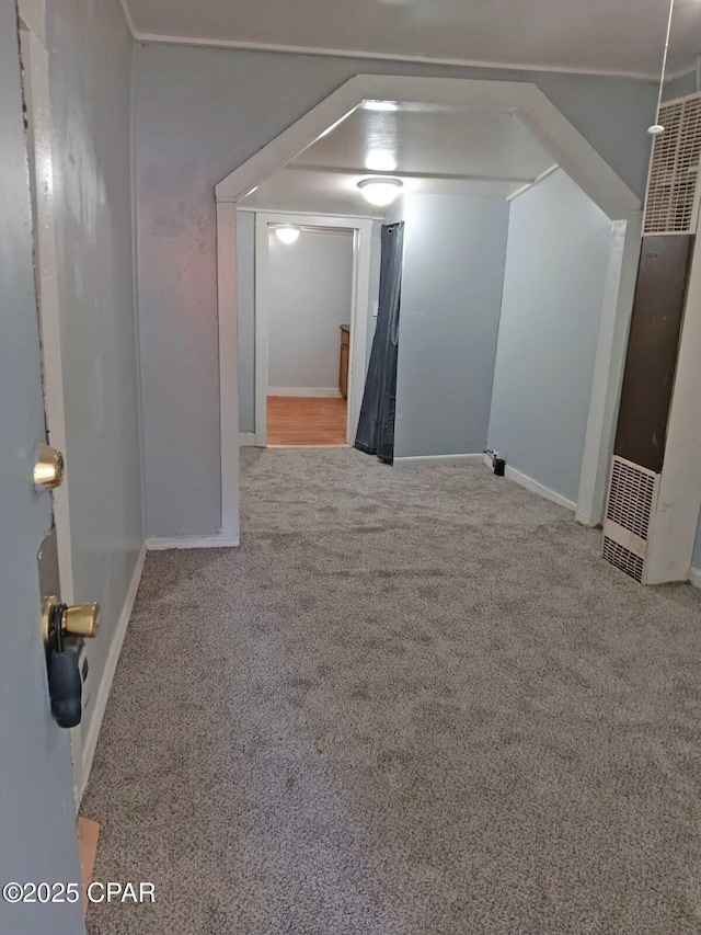 bonus room featuring carpet