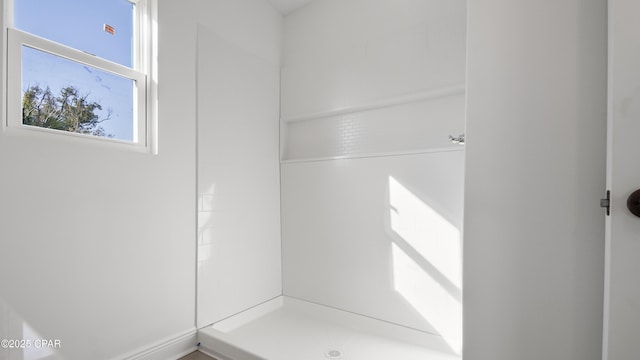 bathroom with walk in shower