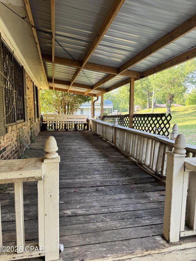 3109 Union Hill Rd, Marianna, FL 32446 - view of wooden terrace