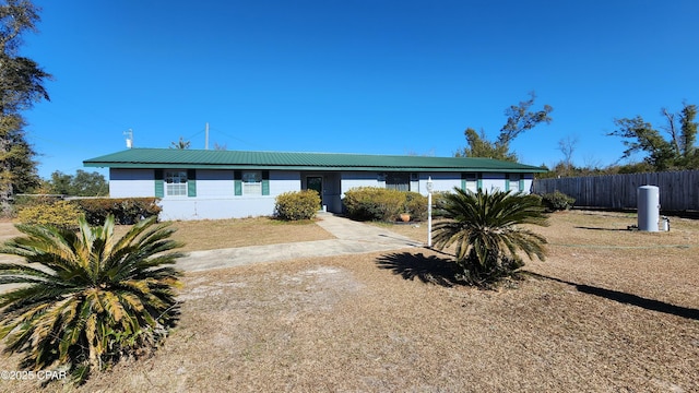 view of ranch-style house