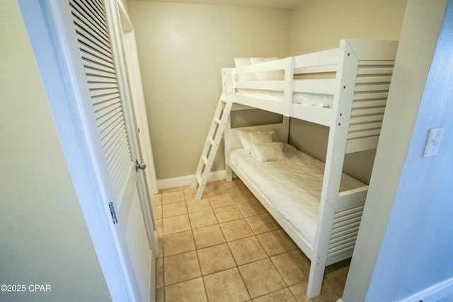 view of tiled bedroom