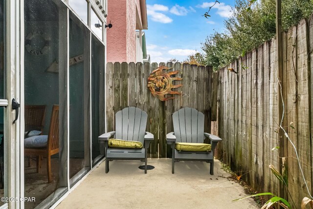 17214 Front Beach Rd Unit T28, Panama City Beach, FL 32413 - view of patio with fence