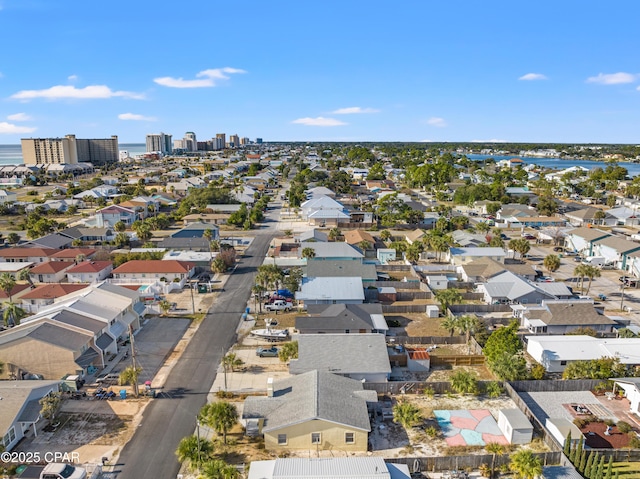 drone / aerial view with a residential view