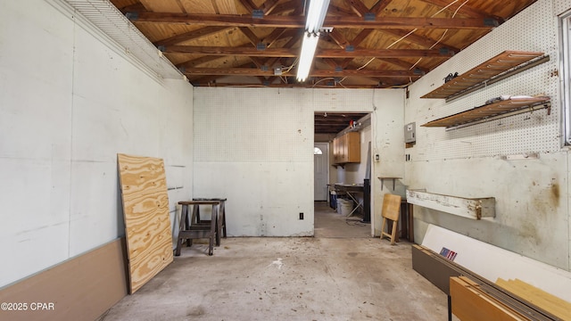 view of basement