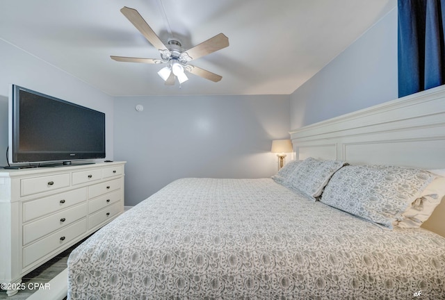 9850 S Thomas Dr Unit 806W, Panama City Beach, FL 32408 - bedroom featuring ceiling fan