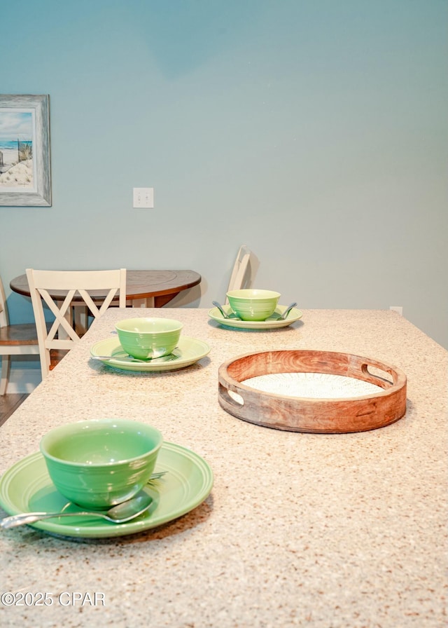 view of dining area