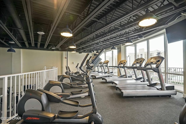 view of exercise room