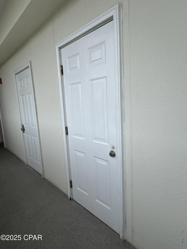 corridor with carpet