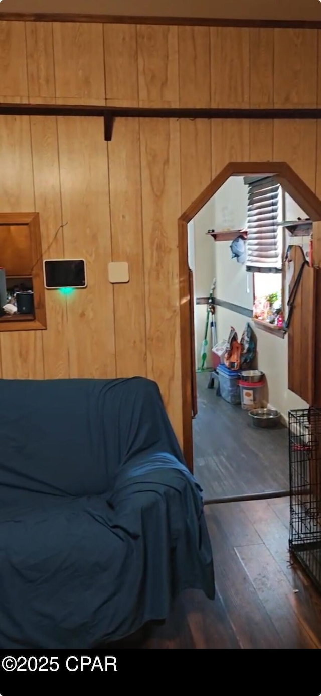 interior space featuring hardwood / wood-style flooring