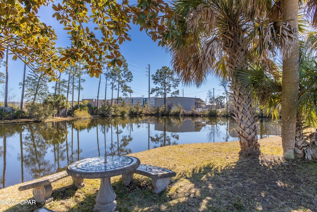 view of water feature