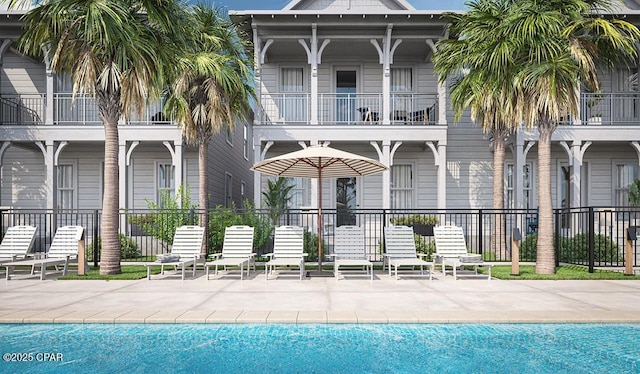 view of pool with a patio