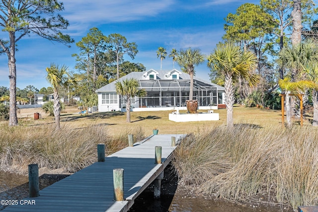 view of dock