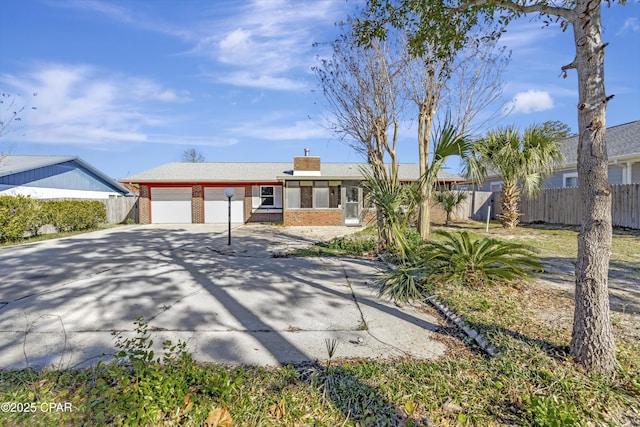 ranch-style house with a garage