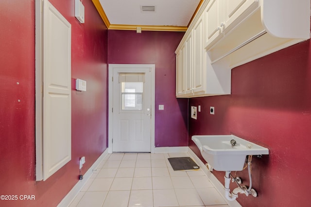 bathroom with tile patterned flooring