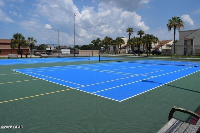 view of tennis court