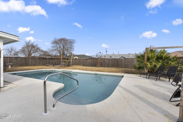 view of pool with a patio