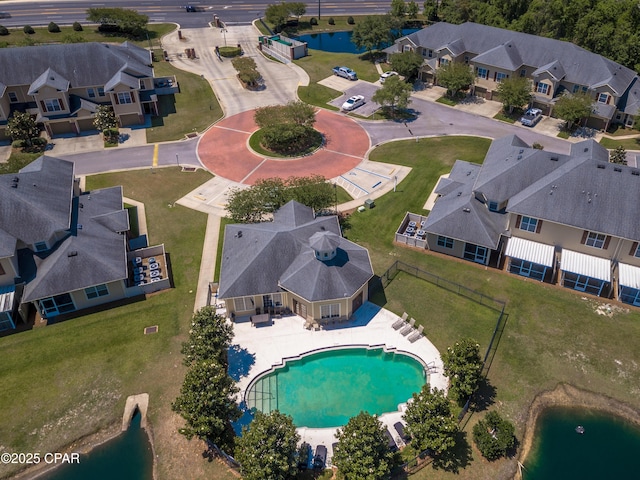 birds eye view of property