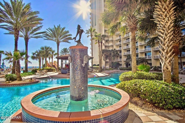 view of pool