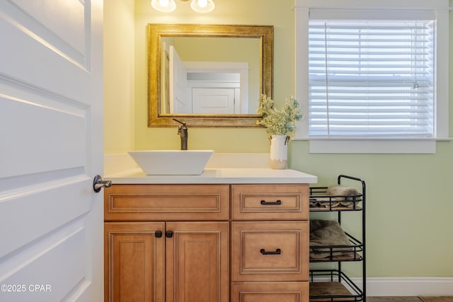 bathroom featuring vanity