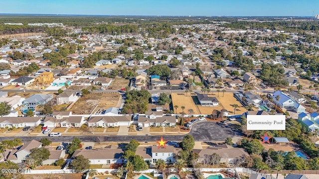 birds eye view of property