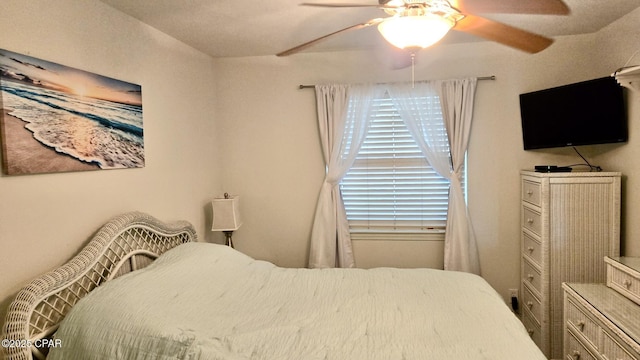 bedroom with ceiling fan