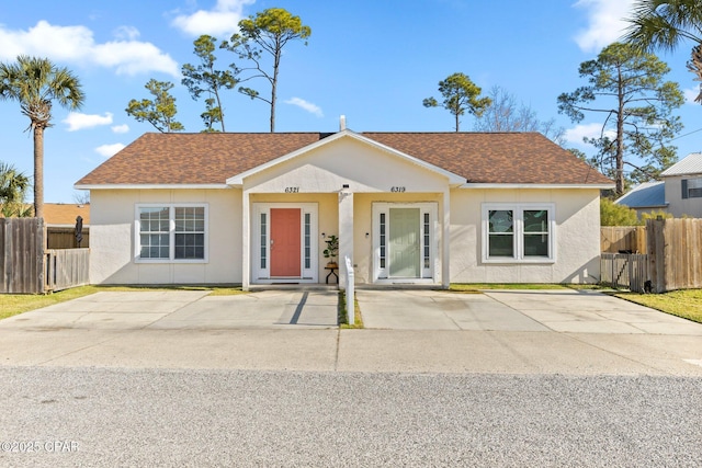 view of ranch-style home