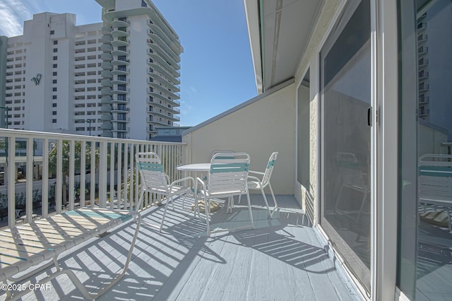 view of balcony