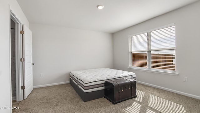 bedroom featuring carpet flooring