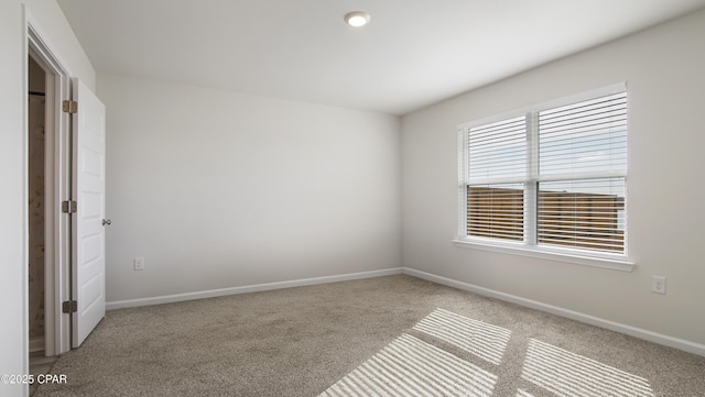 unfurnished room with carpet flooring