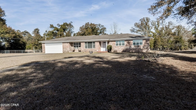 ranch-style house with a garage