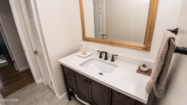 bathroom with vanity