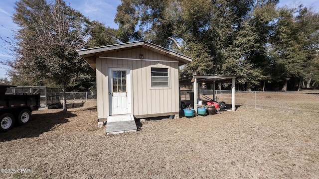 view of outbuilding