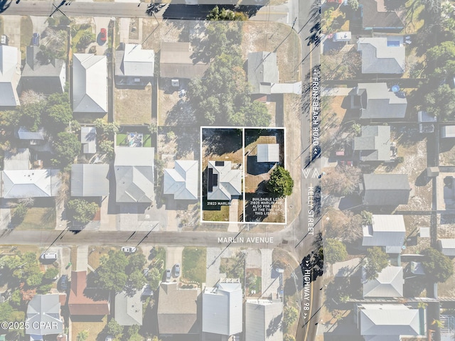 21823 Marlin Ave, Panama City Beach, FL 32413 - aerial perspective of suburban area